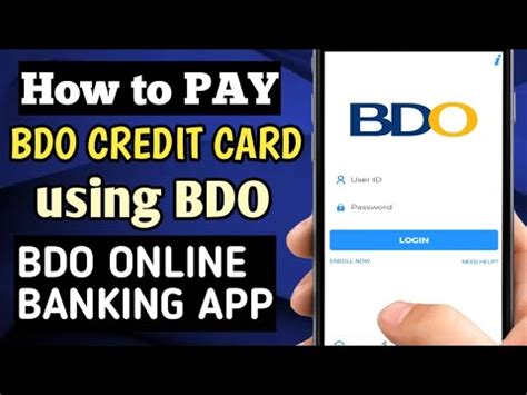 How to Pay BDO Credit Card Using BDO Online .